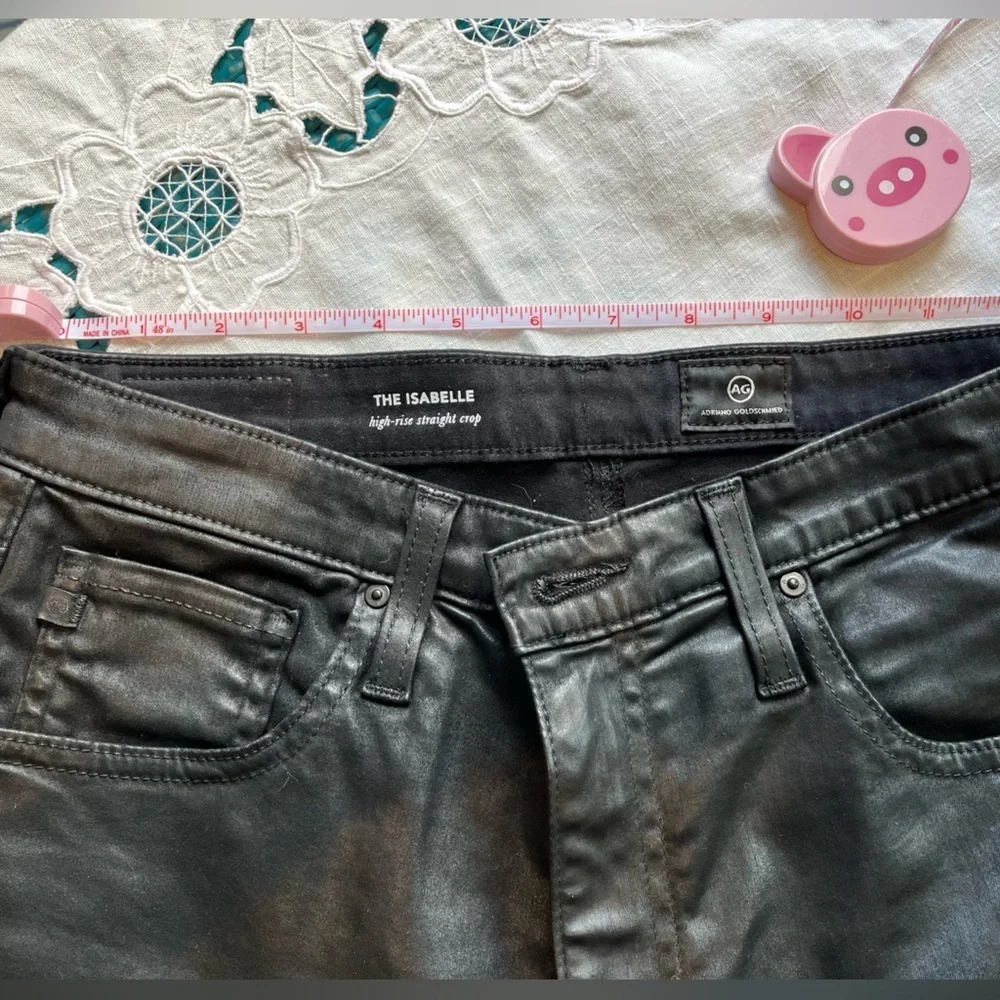 Adriano Goldschmidt “The Isabelle” Faux black leather. Size 29R